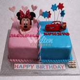 D.23.a MINNIE AND CAR - Children Birthday Cakes - WILTON PATISSERIE